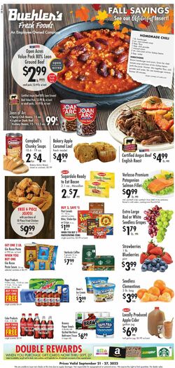Catalogue Buehler's Fresh Foods from 09/21/2022