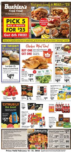 Catalogue Buehler's Fresh Foods from 02/15/2023