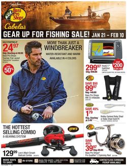Catalogue Cabela's Fishing Sale 2021 from 01/21/2021