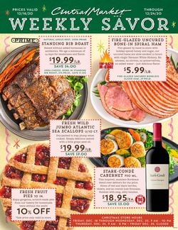 Catalogue Central Market Weekly Savor from 12/16/2020
