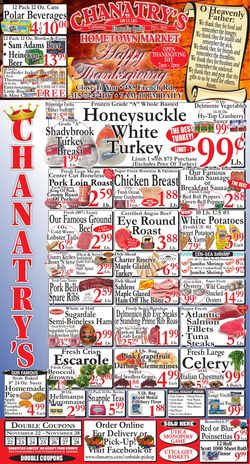 Catalogue Chanatry's Hometown Market Thanksgiving 2020 from 11/22/2020