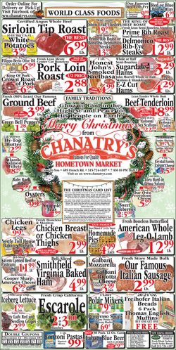 Catalogue Chanatry's Hometown Market HOLIDAY 2021 from 12/12/2021