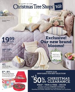 Catalogue Christmas Tree Shops - Christmas Clearance 2019/2020 from 12/26/2019