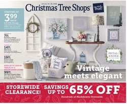 Catalogue Christmas Tree Shops from 01/16/2020