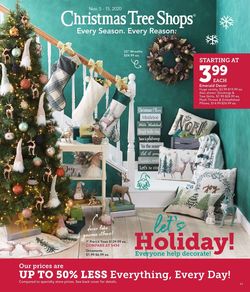 Catalogue Christmas Tree Shops Holiday 2020 from 11/05/2020