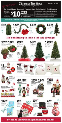 Catalogue Christmas Tree Shops from 11/26/2021