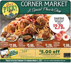 Catalogue Corner Market from 02/24/2021
