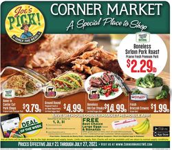 Catalogue Corner Market from 07/21/2021