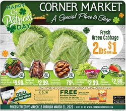 Catalogue Corner Market from 03/15/2023