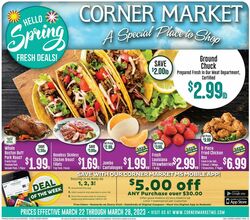 Catalogue Corner Market from 03/22/2023