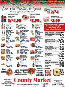 Catalogue County Market HOLIDAY 2021 from 12/20/2021
