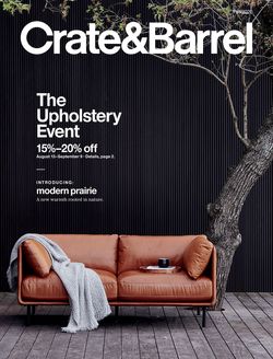 Catalogue Crate & Barrel from 08/13/2020