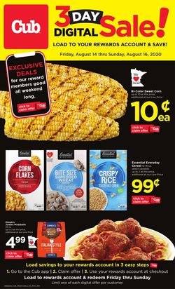 Catalogue Cub Foods from 08/14/2020