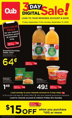 Catalogue Cub Foods from 09/11/2020
