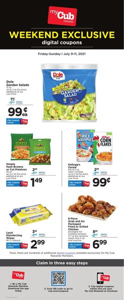 Catalogue Cub Foods from 07/09/2021