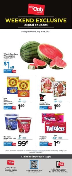 Catalogue Cub Foods from 07/16/2021