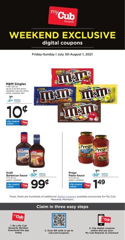 Catalogue Cub Foods from 07/30/2021