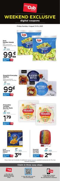 Catalogue Cub Foods from 08/13/2021