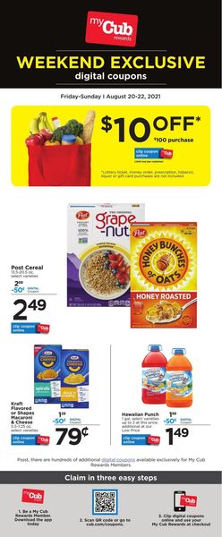Catalogue Cub Foods from 08/20/2021
