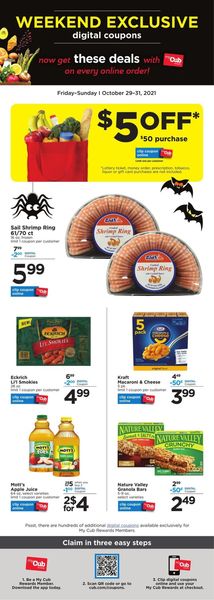 Catalogue Cub Foods HALLOWEEN 2021 from 10/29/2021