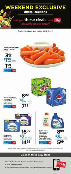 Catalogue Cub Foods from 09/16/2022