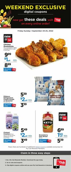 Catalogue Cub Foods from 09/23/2022