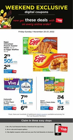 Catalogue Cub Foods from 11/25/2022