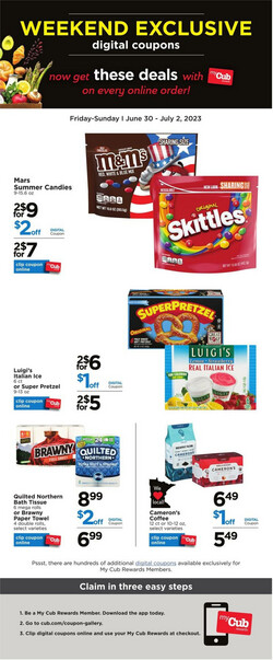 Catalogue Cub Foods from 06/30/2023