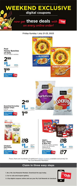 Catalogue Cub Foods from 07/21/2023
