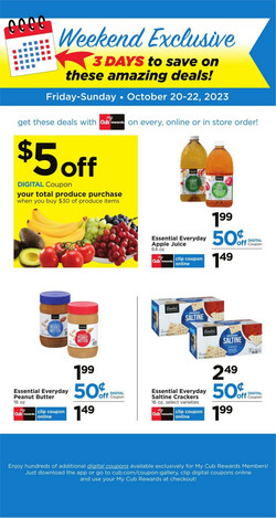 Catalogue Cub Foods from 10/20/2023
