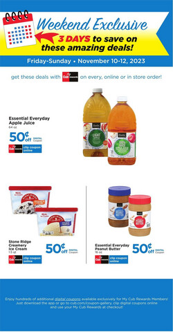 Catalogue Cub Foods from 11/10/2023