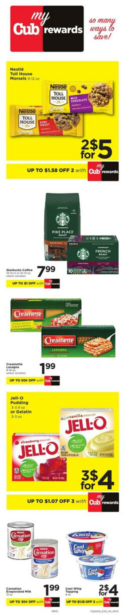 Catalogue Cub Foods from 11/12/2023
