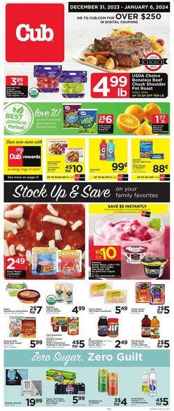 Catalogue Cub Foods from 12/31/2023