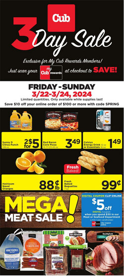 Catalogue Cub Foods from 03/22/2024