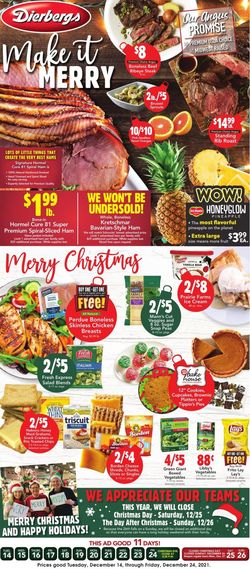 Catalogue Dierbergs CHRISTMAS 2021 from 12/14/2021