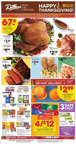 Catalogue Dillons - Thanksgiving Ad 2019 from 11/20/2019
