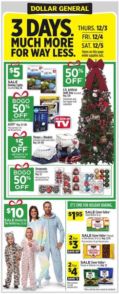 Catalogue Dollar General from 11/29/2020