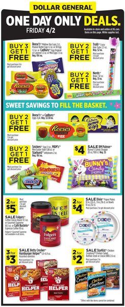 Catalogue Dollar General Easter 2021 from 04/02/2021