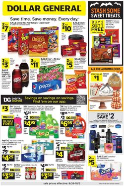 Catalogue Dollar General from 09/26/2021