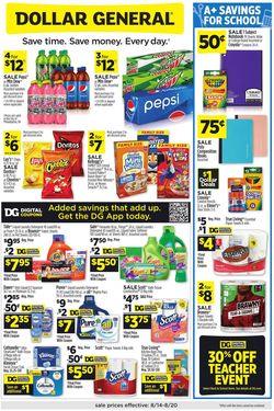 Catalogue Dollar General from 08/14/2022