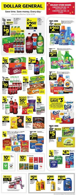Catalogue Dollar General from 12/24/2023