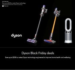 Catalogue Dyson Black Friday 2020 from 11/27/2020