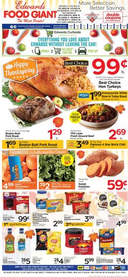 Catalogue Edwards Food Giant THANKSGIVING 2021 from 11/17/2021