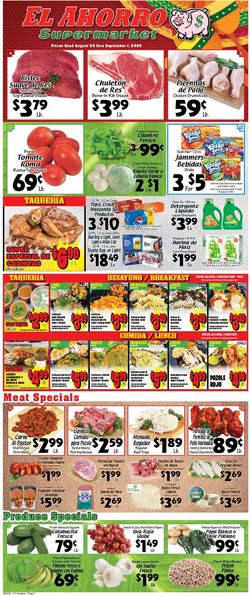 Catalogue El Ahorro Supermarket from 08/26/2020