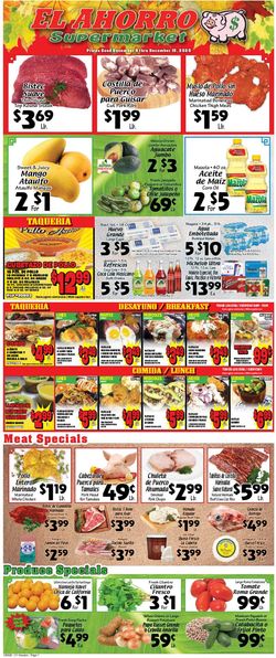 Catalogue El Ahorro Supermarket from 12/09/2020
