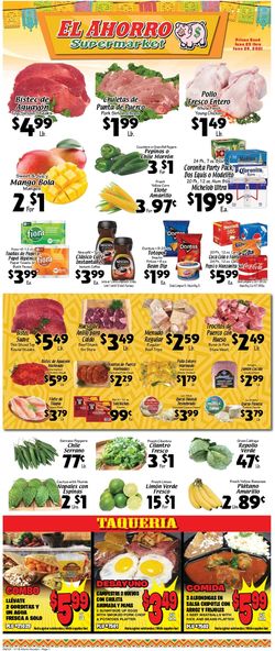 Catalogue El Ahorro Supermarket from 06/23/2021