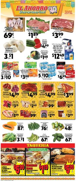 Catalogue El Ahorro Supermarket from 07/21/2021