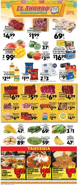 Catalogue El Ahorro Supermarket from 07/28/2021