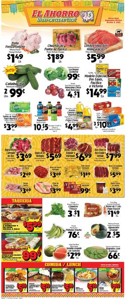 Catalogue El Ahorro Supermarket from 09/29/2021