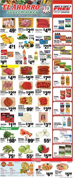Catalogue El Ahorro Supermarket from 05/17/2023